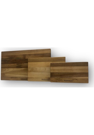 Kesme Tahtası Kütüğü Et Kırma Kemik 25x14 Ceviz
