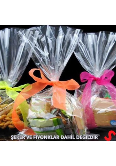 Kurabiye Ve Şeker Poşeti 20cm X 10cm - 25 Adet 1+