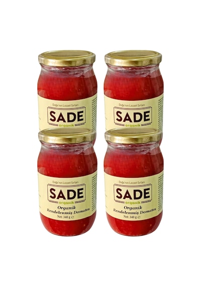 Sade Organik Rendelenmiş Domates 340 Gr 4 Lü Paket 340 G