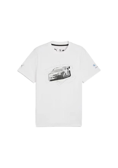Puma Bmw Mms Ess Graphic Tee Erkek Beyaz Tişört 63489902 Beyaz