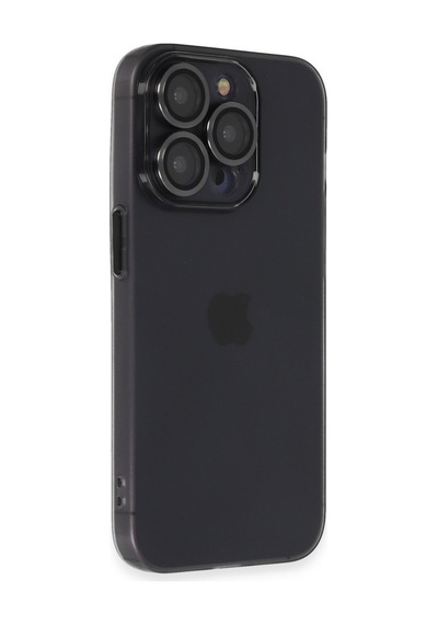 Apple iPhone Uyumlu  13 Pro Kılıf Luko Lens Silikon -  Siyah