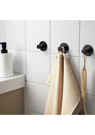 Ikea Skoghall Banyo Askısı 3 Kancalı 3'li Siyah