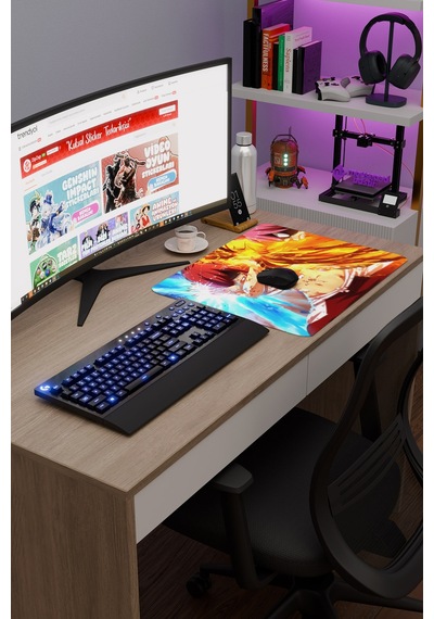 Fairy Tail Anime V3 - 48x40 Xl Gaming Kauçuk Kaymaz Taban Mouse Pad Fare Altlığı
