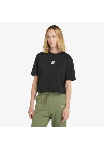 Timberland Stack Logo Sleeve Kadın Siyah T-shirt Tb0a5rzx0011 Siyah