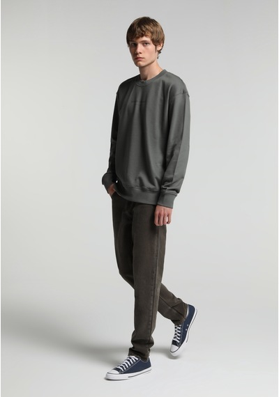 Colin's Colins Relaxed Fit Yuvarlak Yaka Düz Erkek Yeşil Sweatshirt Cl1082257 Q1.v2 Sag Sage