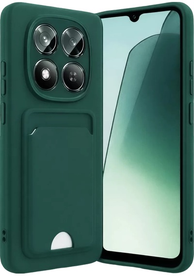 Newface Xiaomi Redmi Note 15 Pro 4g Kelvin Kartvizitli Silikon - Koyu Yeşil