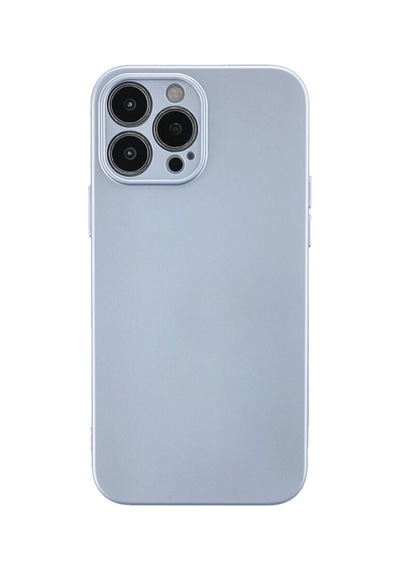 Apple iPhone Uyumlu,  13 Pro Kılıf Nano İçi Kadife Silikon - Sky Blue