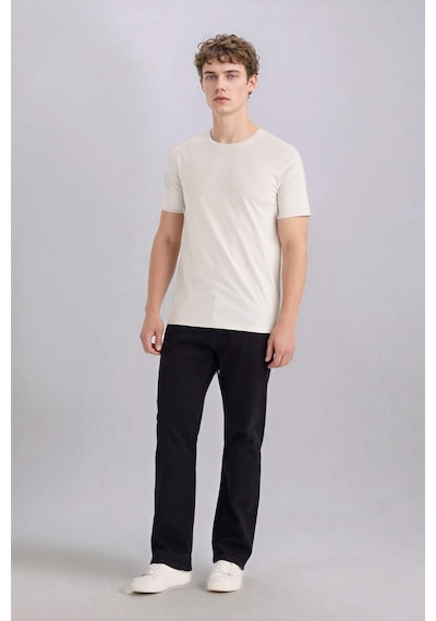 DeFacto Slim Fit Dar Kesim Bisiklet Yaka Modal Karışımlı Pamuklu Basic Düz Kısa Kollu Tişört M6606AZ25SPER20 DeFacto Slim Fit Dar Kesim Bisiklet Yaka Modal Karışımlı Pamuklu Basic Düz Kısa Kollu Tişört M6606AZ25SPER20