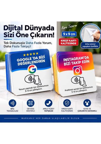 Nfc Yorum Kartı 9x 9 Cm