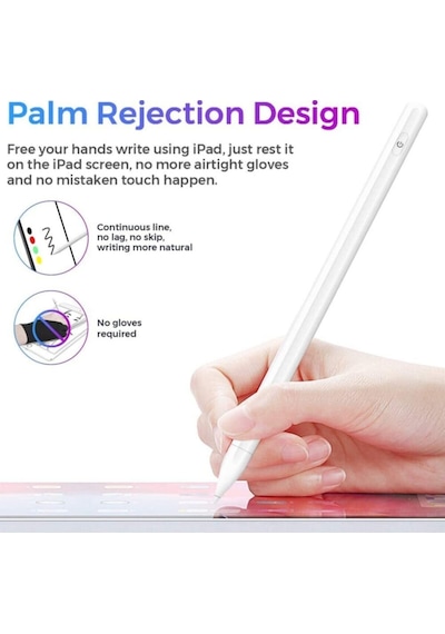 Apple Uyumlu iPad  Pro 12.9 2021 Active Stylus 5. Nesil Özel Yazı Çizim Kalemi