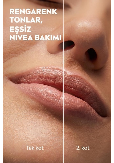 Nivea 3'ü 1 Arada Nemlendirici Dudak Bakım Kremi Nude 4.8 G
