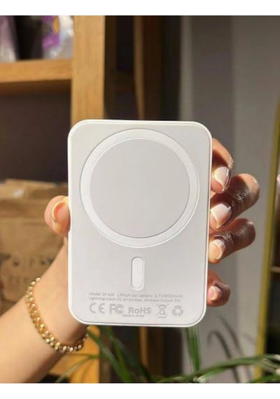 Apple Uyumlu iPhone  iOS Magsafe Battery Pack Kablosuz Powerbank Şarj Megsafe Powerbank 5000 Mah. Çok Renkli