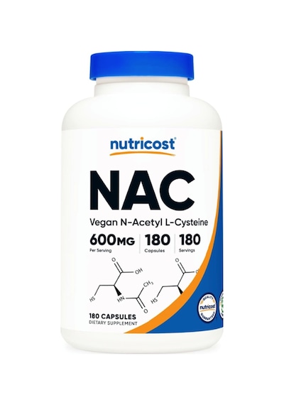 Nutricost N-acetyl L-cysteine N.a.c 600mg, 180 Capsules.abd...