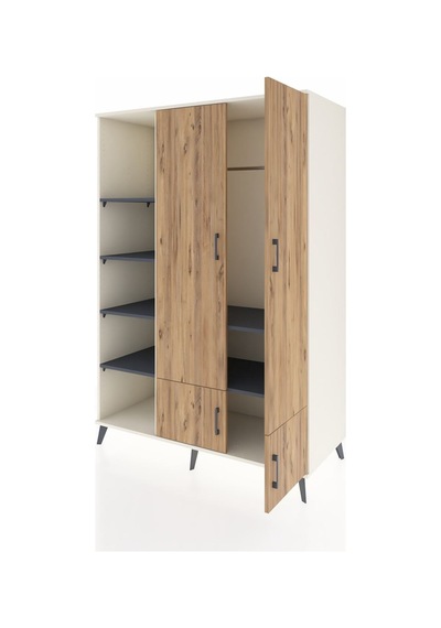 Kronos Dolap 6 Raflı 4 Kapaklı Tek Askılı 132x59x195 Aytaşı-çam/antrasit Atlas Çam/antrasıt Kronos Dolap 6 Raflı 4 Kapaklı Tek Askılı 132x59x195 Aytaşı-çam/antrasit Atlas Çam/antrasıt