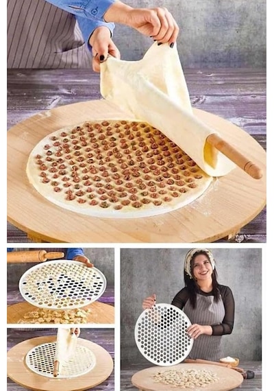 Pratik Kolay 199 Bölmeli Mantı Yapma Kalıbı Asorti 42 Cm