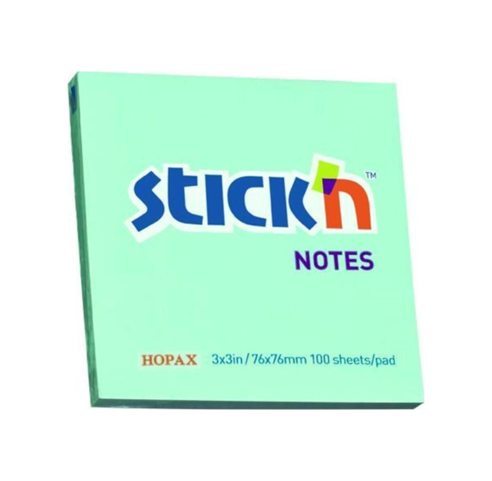 Stickn 76x76mm Yapışkanlı Not Kağıdı Pastel Mavi 100 Yaprak 12 Paket 21149