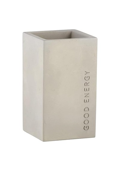 G2765 Good Energy Minimalist Beton Çimento Kalemlik İskandinav Tarzı 6,5 Cm G X 11,2 Cm Y Beyaz - Çok Renkli