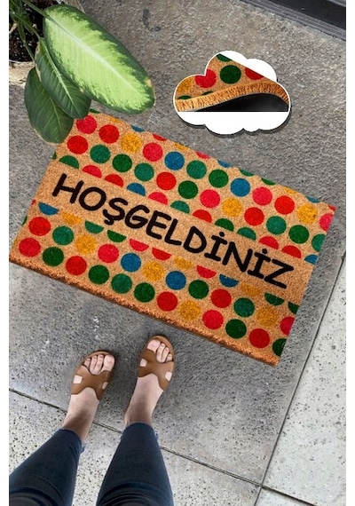 Co Co Speckles Doğal Ko ko Paspas,Kıl Kapı Önü Paspası