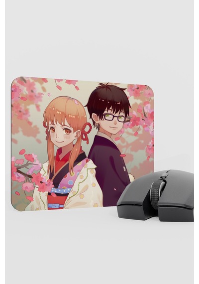 Sangatsu No Lion Anime V5 - 22x18 Gaming Kauçuk Kaymaz Taban Mouse Pad Fare Altlığı