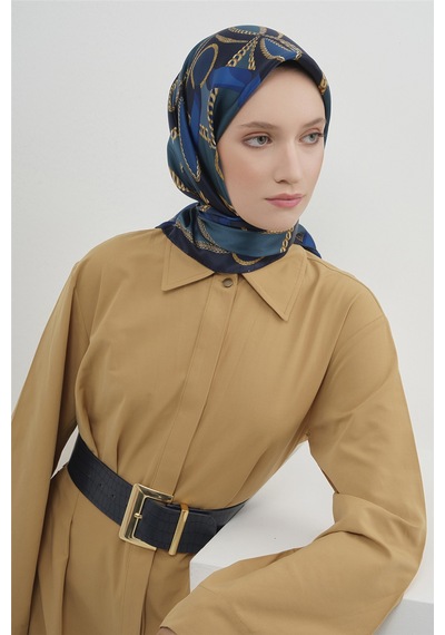 Armine Saf İpek Sura Eşarp-2026 İlkbahar-yaz- 953100d Lacivert