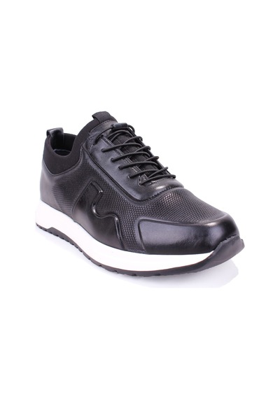 Dagoster Dma08-1061 Siyah Ortopedik Günlük Slip On Erkek Deri Ayakkabı