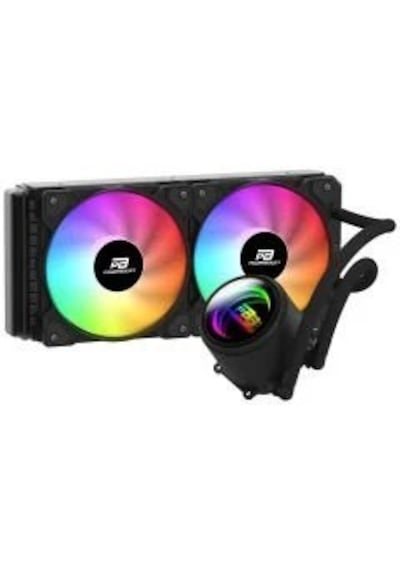Powerboost Cırcle 240b R.bow Fan Lga1700/am5 Uyumlu 240mm Cpu Sıvı Soğutma Siyah 240 MM