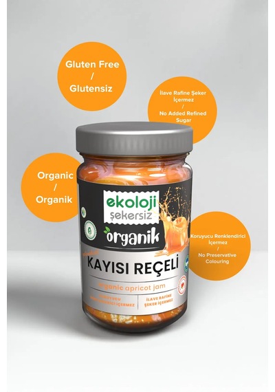 Ekoloji Market Organik Kayısı Reçel 380 G