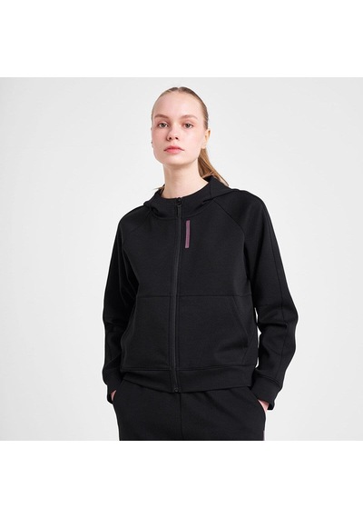 Lescon 25n-2133 Kadın Fermuarlı Kapüşonlu Sweatshirt Siyah