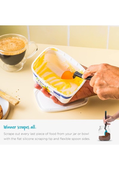 Mini Supoon Silikon Kaşık, Sarı