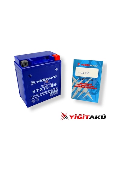 12 V 7 Ah Amper 2023 Ytx7l Bs Akü Activa Cbf Boxer150 Yiğit Akü