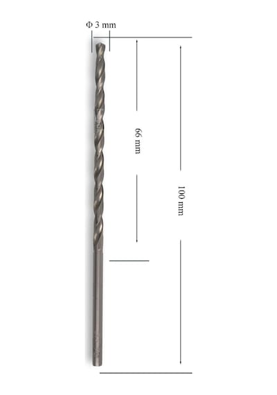 Mte 3 Mm Uzun Metal Matkap Ucu Hss Dın 340