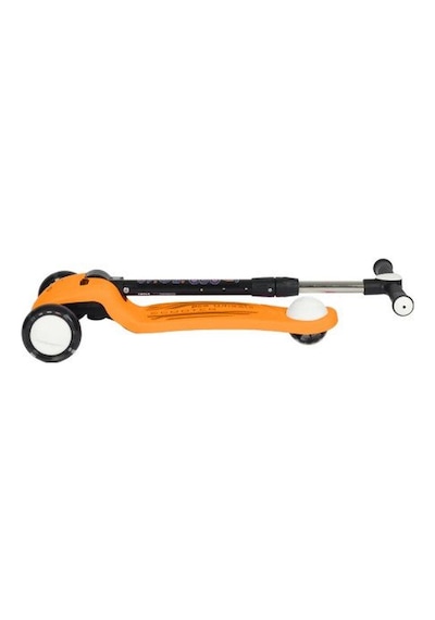 3+ Yaş Pro Scooter Turuncu Işıklı 50 Kg Taşıma Kapasiteli Turuncu