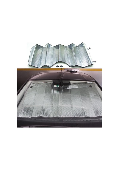 Suv Ve Geniş Araba Ön Cam Güneşliği Metalize Parlak Alüminyum Baloncuklu 140 X 70 Cm