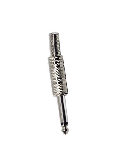 5 Adet 6.35 Mm Mono Jak Konnektör 5 Adet Set - Yaylı Metal Gövde Çivi Jak - Gitar Ve Ses Kablosu Ucu