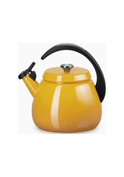 Le Creuset Su Isıtıcısı Çanı 2,1 L, Emaye Karbon Çelik, Şık Ve Dayanıklı Su Isıtıcılar Sarı 4