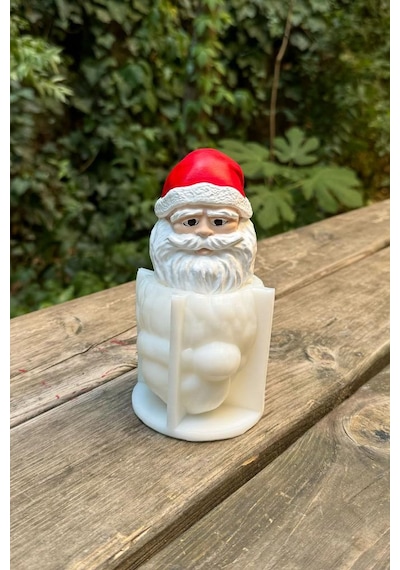 Rufus Concept Noel Baba Küçük 3d Silikon Mum Kalıbı