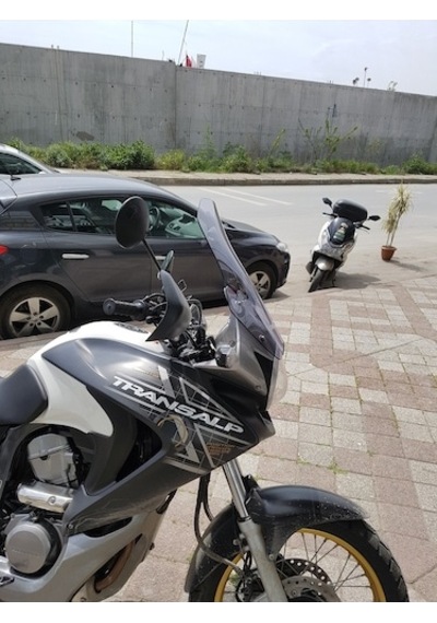 Zeus Motor 2008-2011 Honda Xl 700 Transalp Uyumlu Uzun Ön Cam Açık Füme