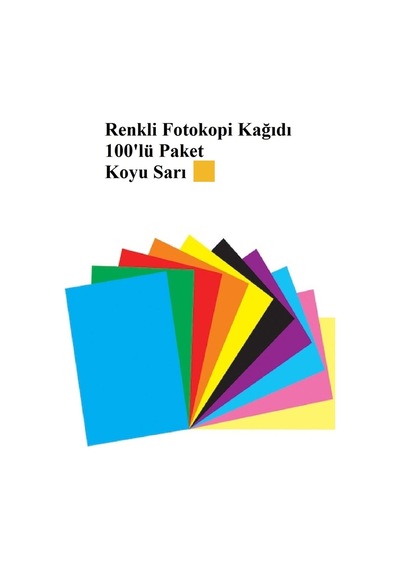 Karmaofis Koyu Sarı Fotokopi Kağıdı 100'lü