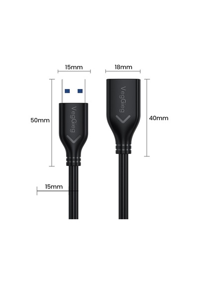 Usb 3.0 Uzatma Kablosu 2 Metre Diger