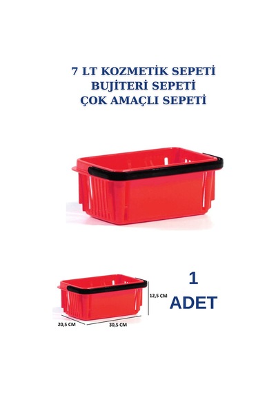 1 adet 7 Litre Kozmetik Sepeti Bijuteri Sepeti Kırtasiye Sepeti K
