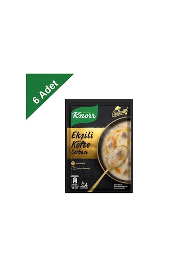 Knorr Gurme Ekşili Köfte Yöresel Çorba 79 G X 6 Adet