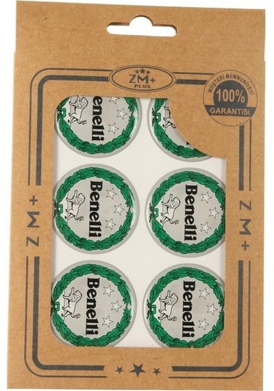 Benelli Koruma Takozu Damla Etiket Sticker 39 Mm 6Li