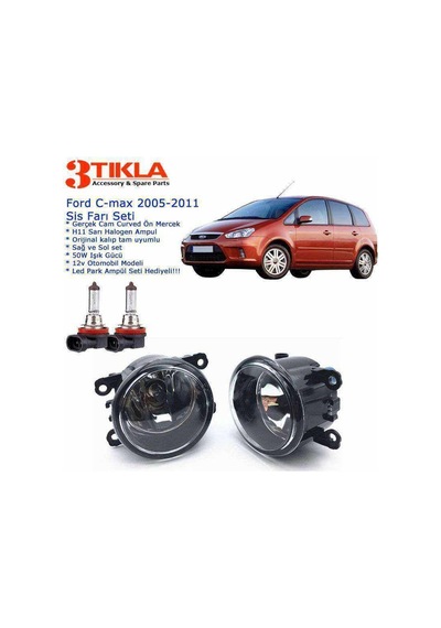 Ford C-max 2005-2011 Sis Farı Set Oem: 8200074008