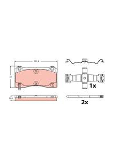 Fren Balatası Arka F22-f80-f32-f33 M2-m3-m4 14-