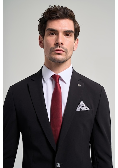 İmza Düz Gabardin Mono Yaka Tam Astar Beli Lastikli Esnek 6 Drop Slim Fit Takım Elbise 1001250155 Siyah İmza Düz Gabardin Mono Yaka Tam Astar Beli Lastikli Esnek 6 Drop Slim Fit Takım Elbise 1001250155 Siyah
