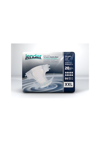 Jender Belbantlı Hasta Bezi 2xlarge Xxlarge Ekstra Xlarge 20 Li 2 Paket 2XL
