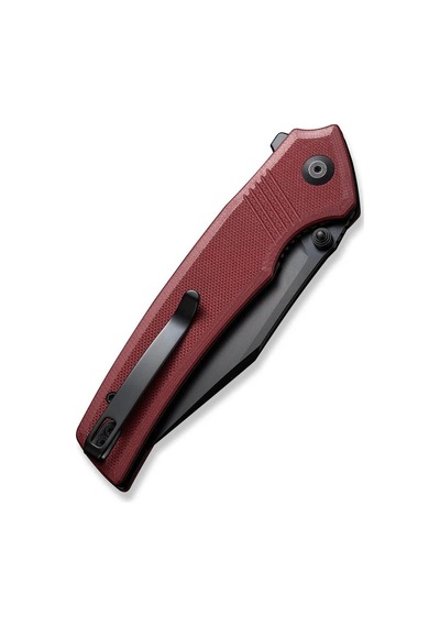 Civivi Tranquil Flipper & Thumb Stud Knife Burgundy G10 Handle Kamp Çakı Bordo
