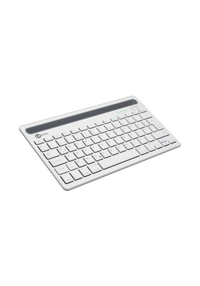 Lecoo Bk100 Bluetooth V3.0 Çoklu Cihaz Uyumlu Şarj Edilebilir Kablosuz   Beyaz Türkçe Q Klavye