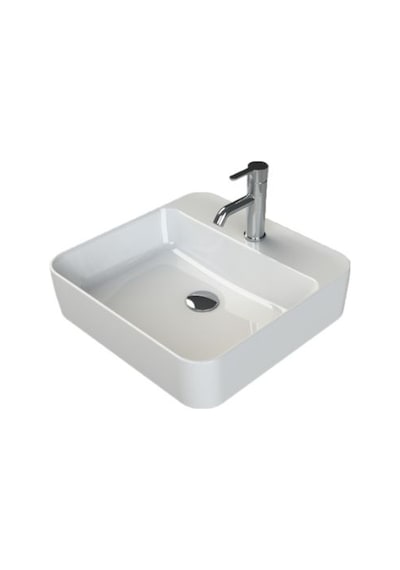 Turkuaz Seramik Hera Lavabo Bataryalı 48 x 48 CM