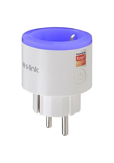 S-link Swapp Sl-03 16a Akım Korumalı Akıllı Priz Rgb Işıklı 2.4 G Wifi Tuya Destekli